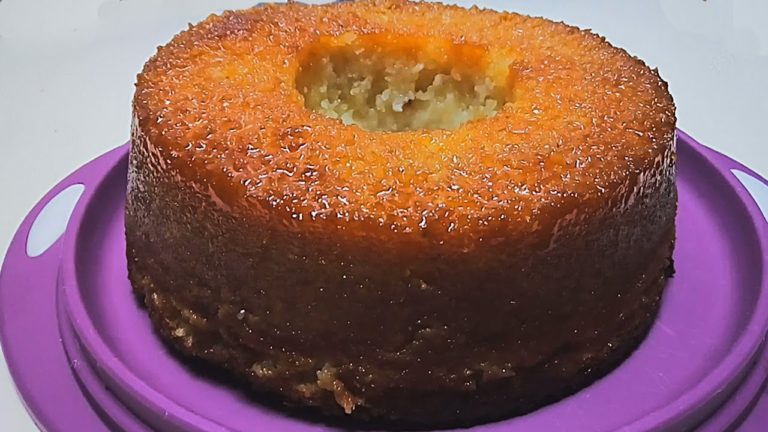 Bolo de mandioca de liquidificador