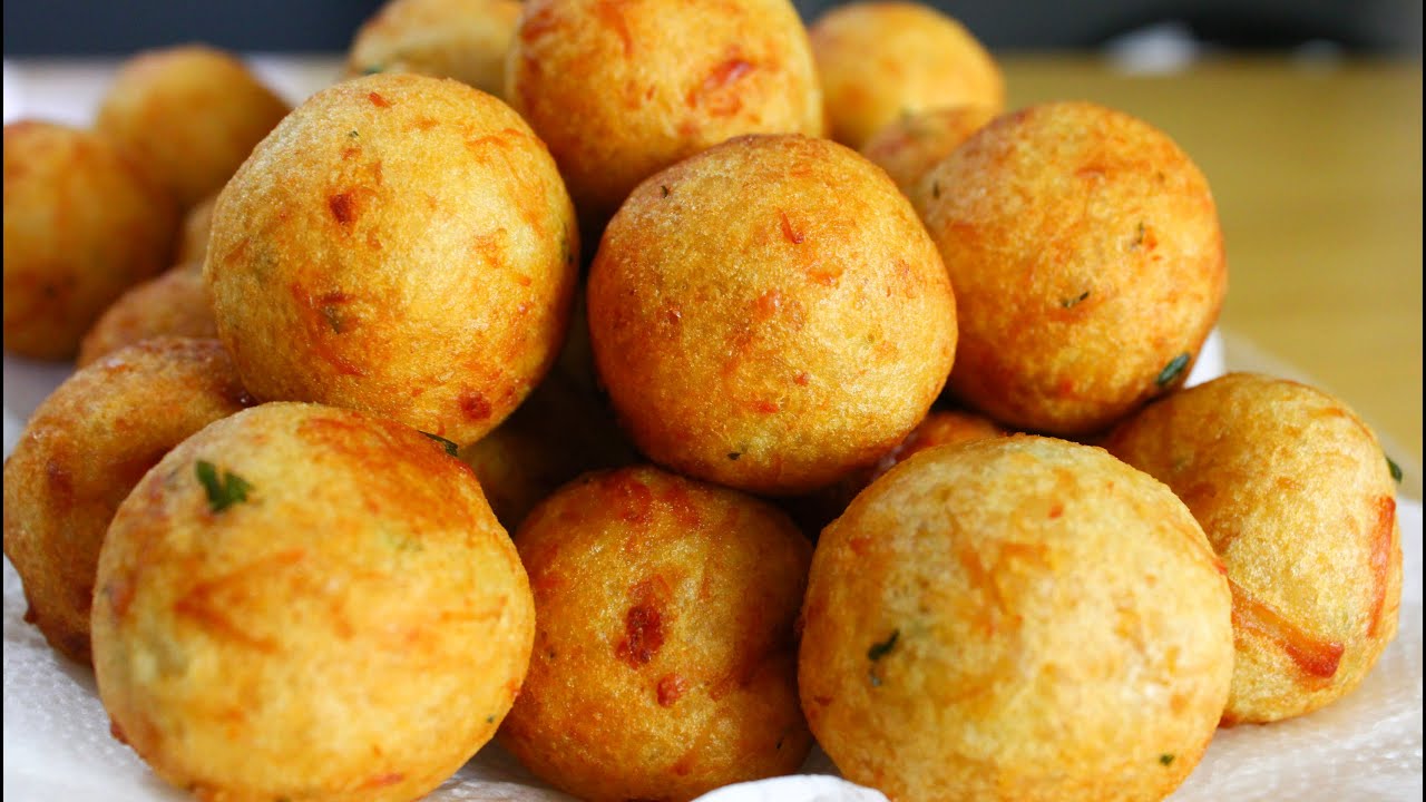 bolinho de batata recheado