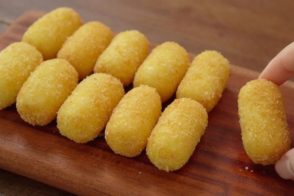 croquete-de-bacon fácil e delicioso