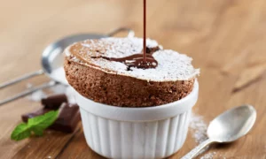 sufle-de-chocolate com so 2 ingredientes