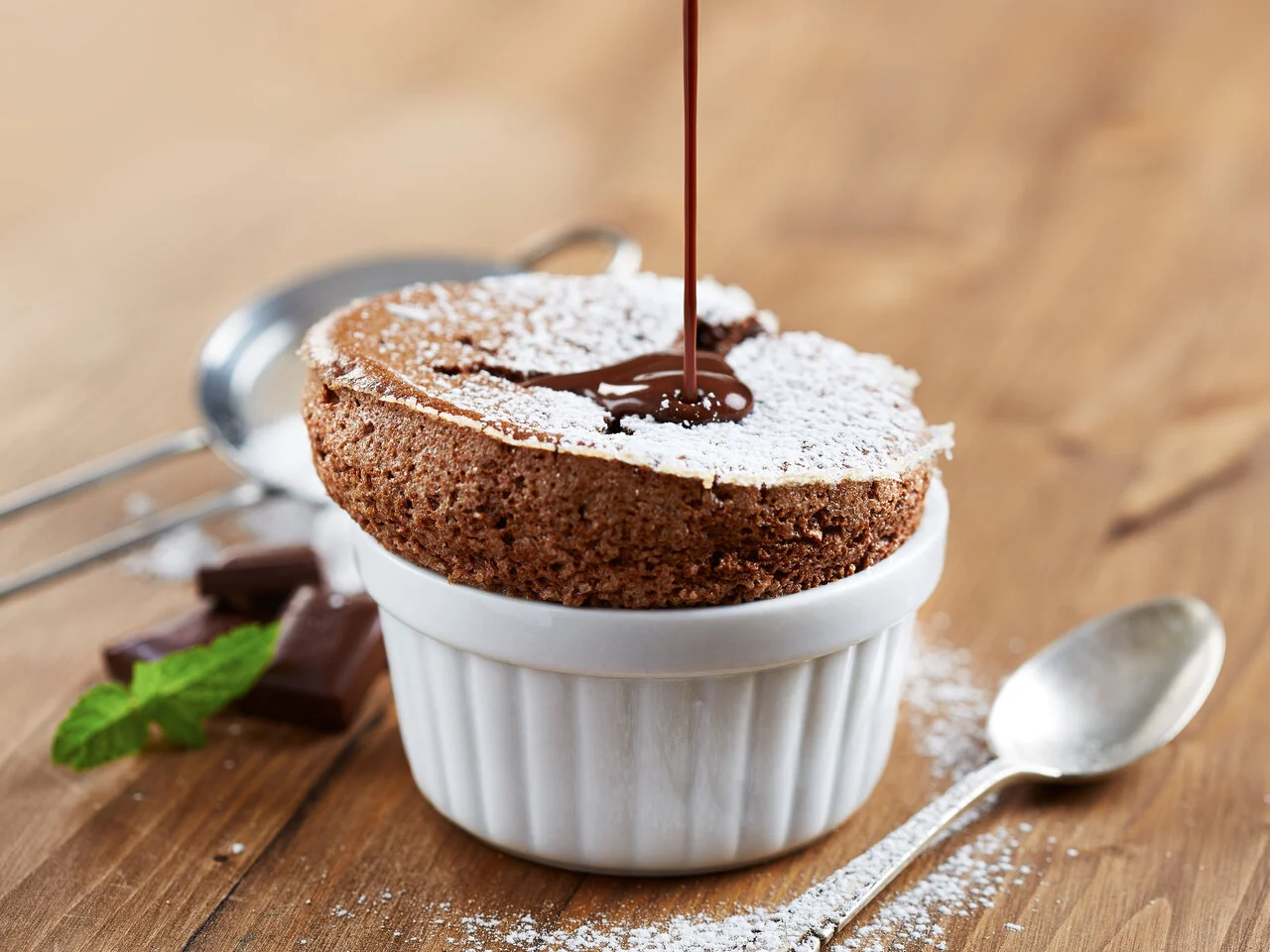 sufle-de-chocolate com so 2 ingredientes