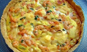 Quiche de camarão