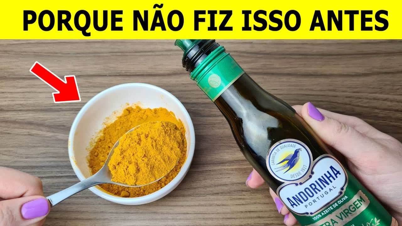 Pomada de açafrão com azeite de oliva para dor nas articulações