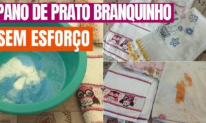 Misturinha para Desencardir Pano de Prato, Deixá-lo Branquinho e Sem Manchas